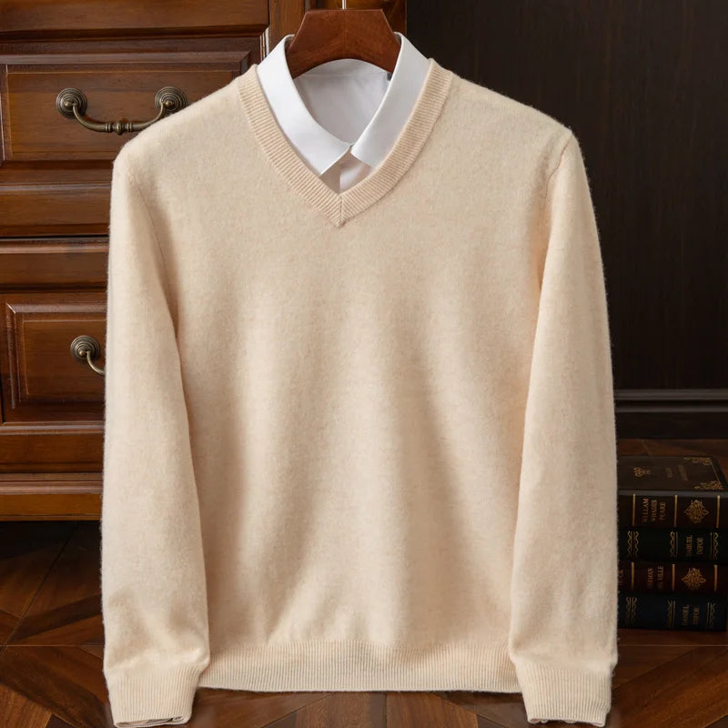Maglione scollo V uomo